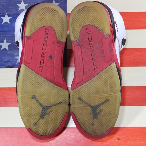 Nike Jordan V 5 Fire Red White [136027-120] sz 11 - Picture 8 of 8